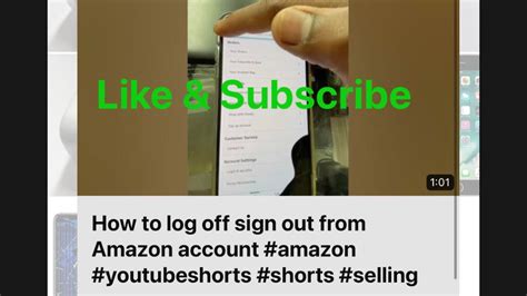 How To Log Off Sign Out From Amazon Account Amazon Youtubeshorts