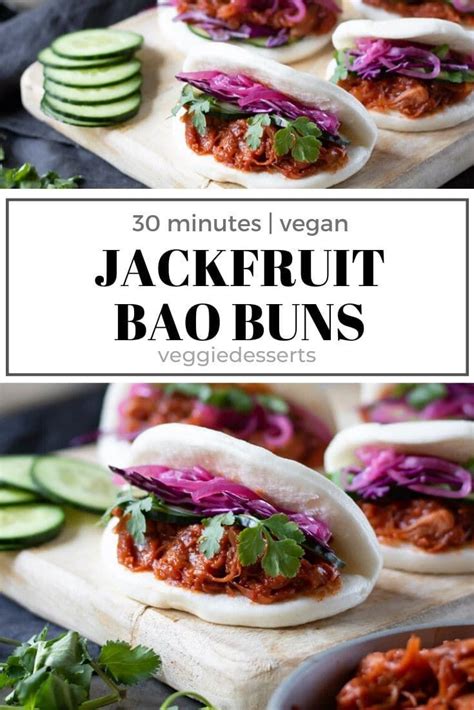 Delicious Vegan Pulled Jackfruit Bao Buns