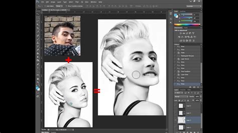 How To Combine Two Faces Together With Adobe Photoshop Cs6 Youtube