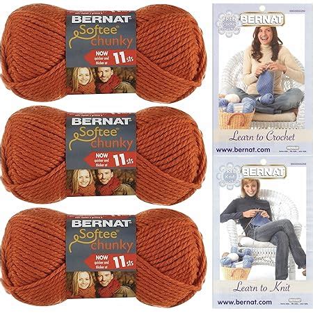 Amazon Bernat Softee Chunky Solid Yarn Bundle Super Bulky