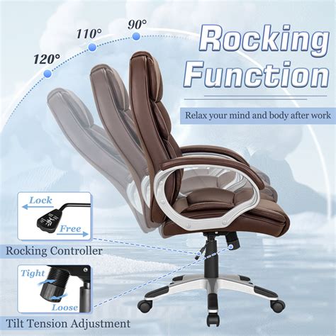 Buy Lacoo Leather High Back Office Chair Ergonomic Executive Office