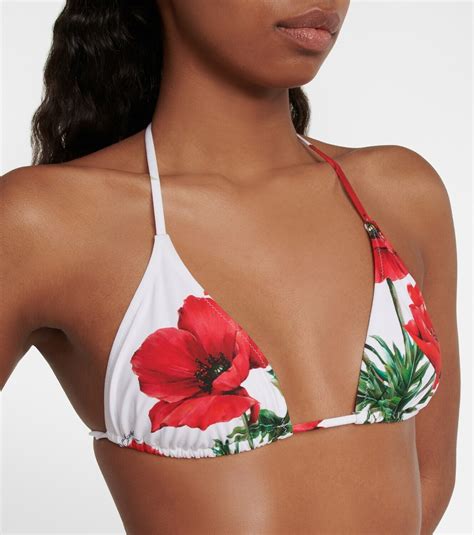 Dolce Gabbana Floral Triangle Bikini Dolce Gabbana