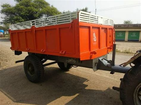 Mild Steel Two Wheel Tractor Trolleys For Agriculture Size X Feet