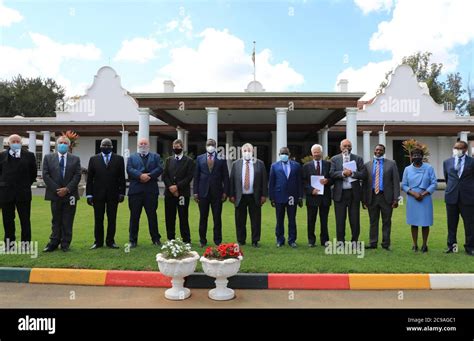 Harare Zimbabwe 29th July 2020 Representatives Pose For A Group