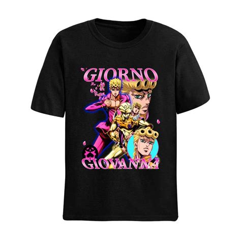 Camiseta Basica Unissex Giorno Giovanna 14 JoJo S Bizarre Adventure