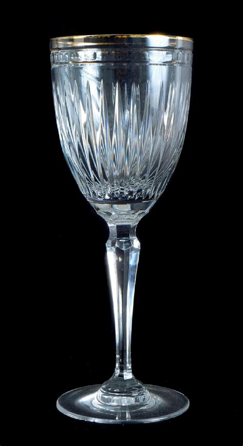 Lot Set 5 Waterford Crystal Water Goblets Hanover