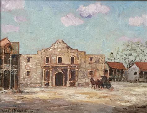 Robert Harrison The Alamo 1178 Texas Art Vintage Texas Paintings