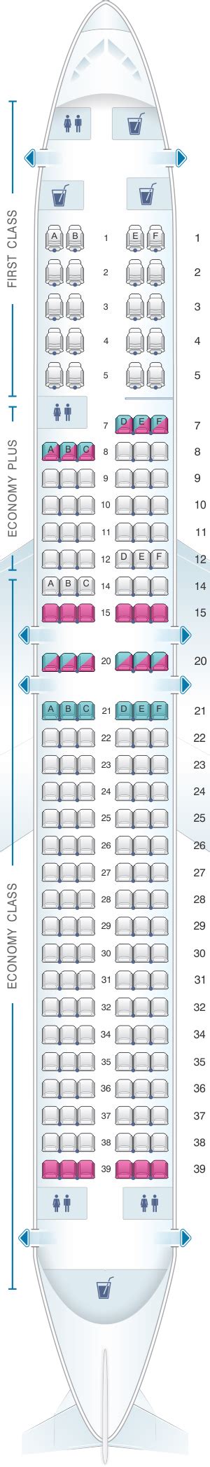 United Boeing 737 900 Seat Map