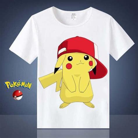 T Shirt Pok Mon Pikachu Casquette Carte Pokemon Rare