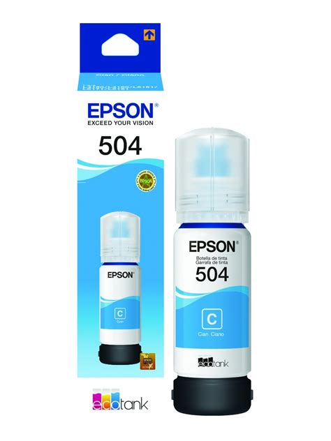 Botella De Tinta Epson T504 Cyan Refill Kemik Guatemala