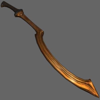 ancient egyptian khopesh 3d model