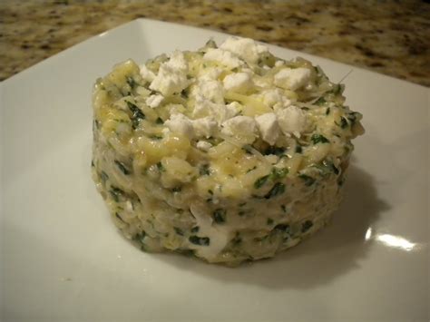 Step by Step Gourmet: Spinach and Goat's Cheese Risotto