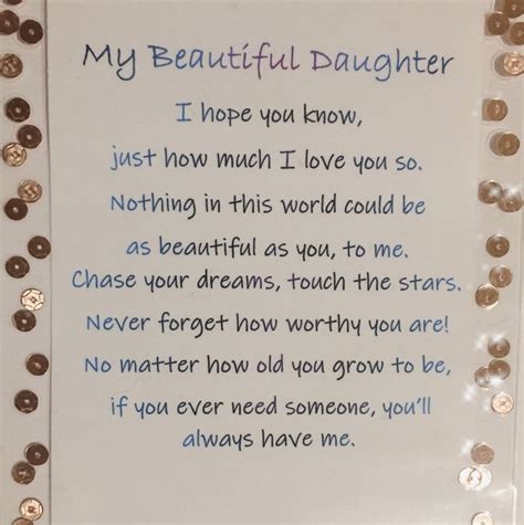 My Beautiful Daughter Poem Card Etsy Poem To My Daughter Daughter Poems Love You Daughter