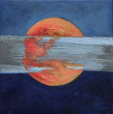 Abstract Moon Painting - Beginner Painting