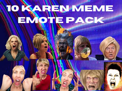 10 Karen Meme Emotes Pack Meme Emotes Twitch, Discord Emotes Meme Karen ...