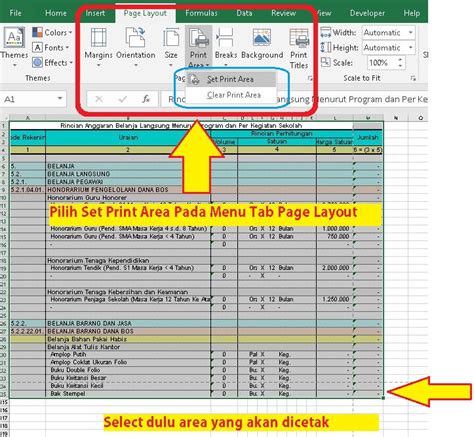 Cara Ngeprint Microsoft Excel