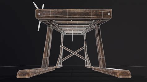 3D model Medieval Rack Torture Device VR / AR / low-poly | CGTrader