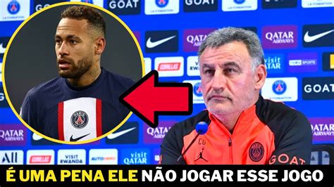 URGENTE OLHA O QUE O TÉCNICO DO PSG CHRISTOPHE GALTIER DISSE SOBRE A