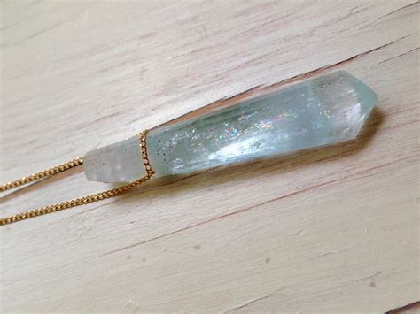 Aquamarine Necklace Aquamarine Pendant Necklace Aquamarine - Etsy