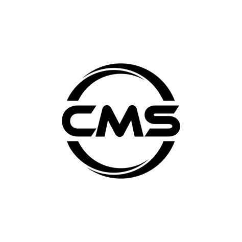 CMS letter logo design in illustration. Vector logo, calligraphy ...