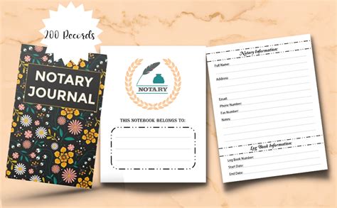 Notary Journal Well Designed Notary Log Book Provides Easy Check Boxes