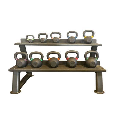 5-50lbs Kettlebell Set + 2 Tier Rack – Extreme Training Equipment