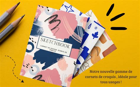 Amazon Fr Carnet De Dessin Cahier De Croquis Sketch Book A5