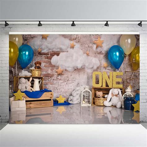 Buy Mehofoto Blue And Gold Boy One Birthday Photo Studio Portrait