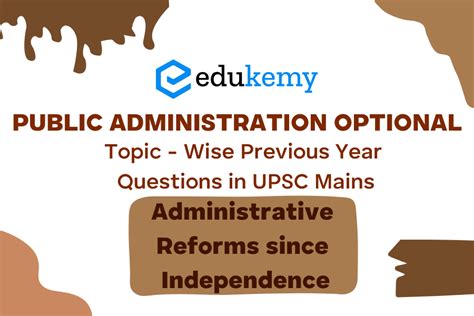 Public Administration Optional Topic Wise Previous Year Questions In