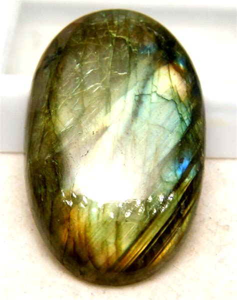 Pietra Preziosa Sciolta Cabochon Ovale Cabochon Spettrolite Naturale