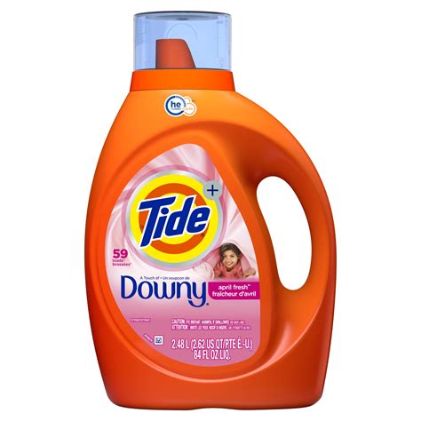 Tide Plus A Touch Of Downy Liquid Laundry Detergent April Fresh 84 Fl