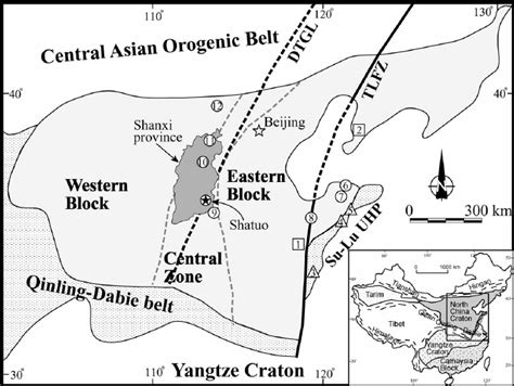 Simplified Geological Map Showing The Major Tectonic Units In Eastern