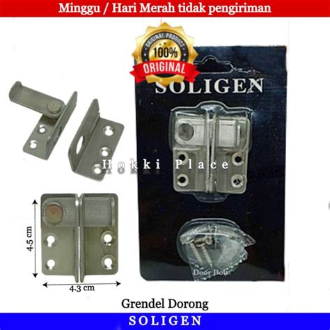 Grendel Sliding Grendel Kunci Pintu Dorong Geser Soligen Stainless