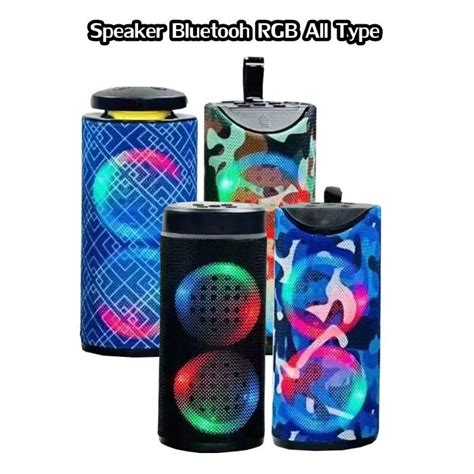 Speaker Bluetooth Portable RGB LED Nirkabel RGB ALL TYPE Super BASS