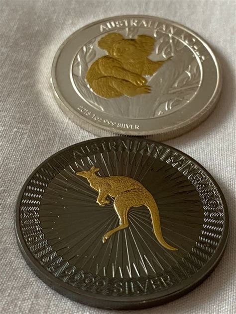 Australia 1 Dollar 2013 2016 Koala Kangaroo Plaque Or Et Catawiki