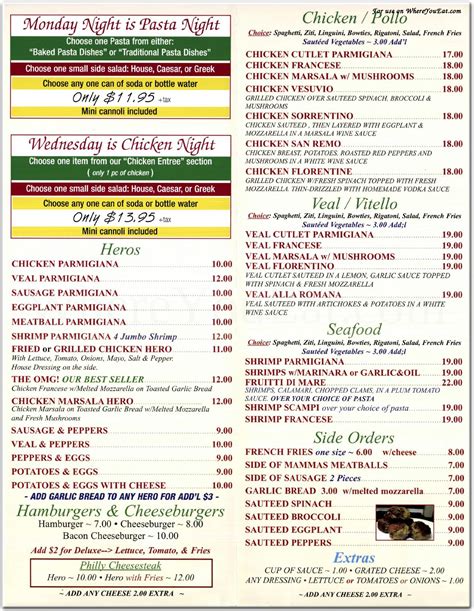 Maspeth Pizza Restaurant In Queens Official Menus And Photos