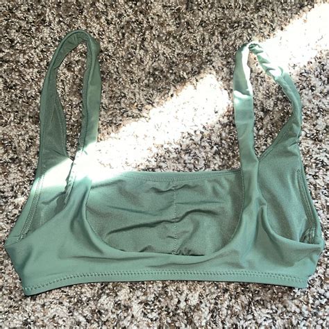 Aerie Women S Green Bikini And Tankini Tops Depop