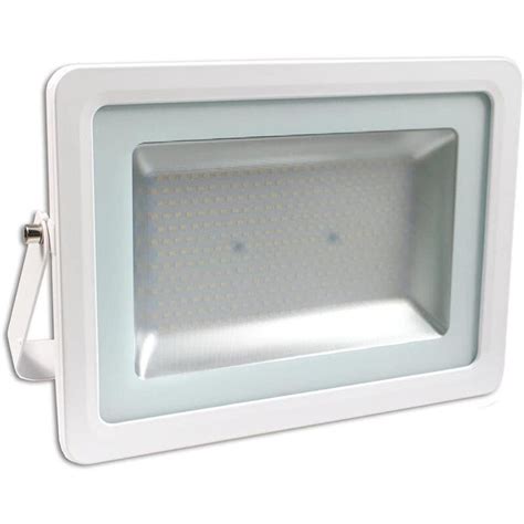 Faro Led Slim Esterno Ip65 Scocca Bianca 150 Watt Luce Naturale 4000k