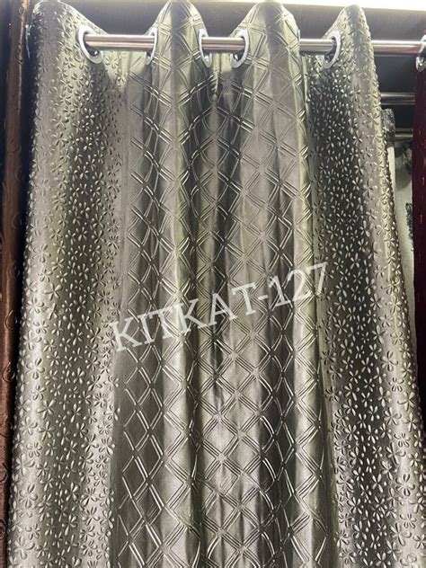 Polyester Plain Dyed Long Crush Curtain Fabric GSM 200 250 At Rs 52