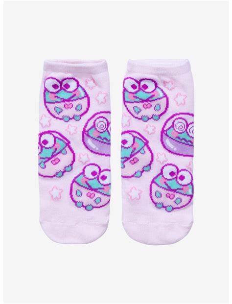 Keroppi Stars No Show Socks Hot Topic