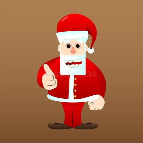 Santa Claus Making Thumbs Up Sign Stock Vector Illustration Of Sign Finger 129969819