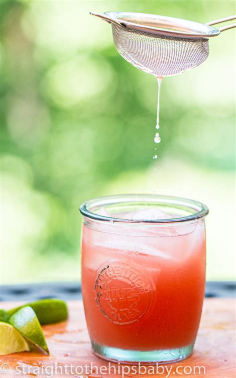 Watermelon Basil Margarita - Straight to the Hips, Baby