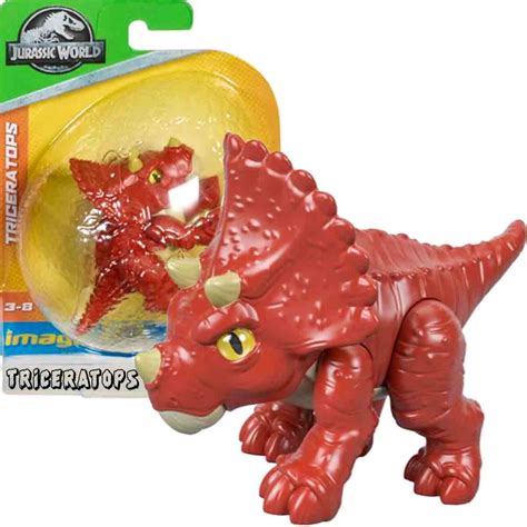 Imaginext Jurassic World Mini Boneco Dinossauro Triceratops Fisher