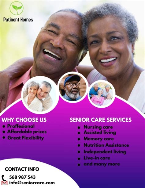 Senior Care Services Flyer Template Postermywall