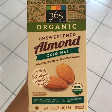 Whole Foods Market 365 Unsweeted Original Almond Milk Reviews Abillion