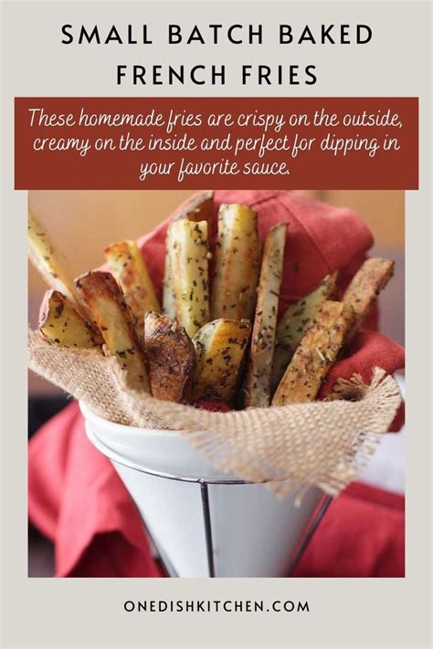 Small Batch Baked French Fries | Recipe | French fries baked, Homemade french fries, French ...