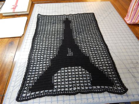 Eiffel Tower Done In Filet Crochetmy Own Design I Framed This For