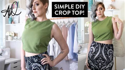 How To Sew A Linen Crop Top Fashion Design Tutorial Youtube