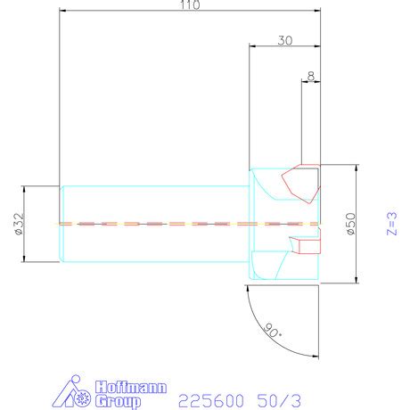 Kyocera Eckfr Ser Mfwn Mit Zylinderschaft F R Wendeschneidplatten