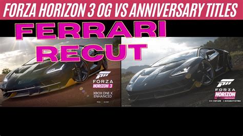 Forza Horizon Vs Anniversary We Love Ferrari Recut Opening Titles Og